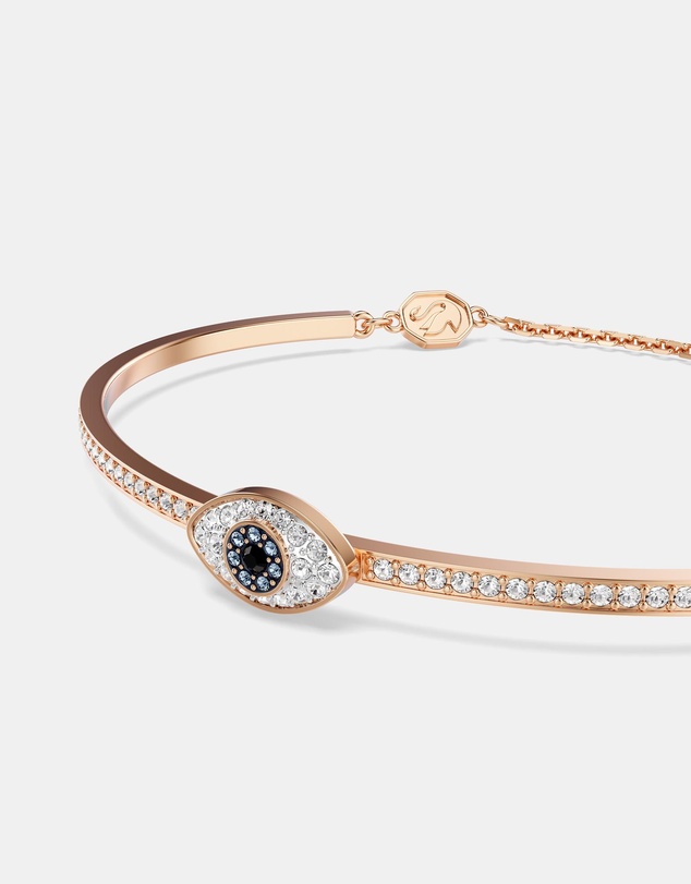 Swarovski - Symbolica Bangle, Eye, Multicoloured, Rose Gold-Tone Plated