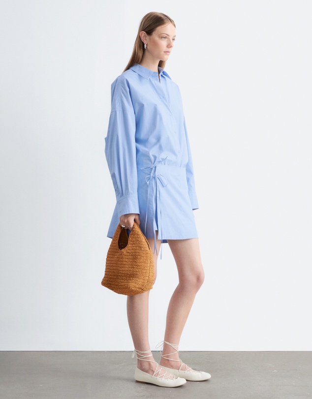 & Other Stories - Tie-Detail Mini Shirt Dress