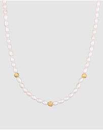 Haze & Glory - ICONIC EXCLUSIVE - Necklace Pacifica Pearl 925 Sterling Silver Gold-Plated