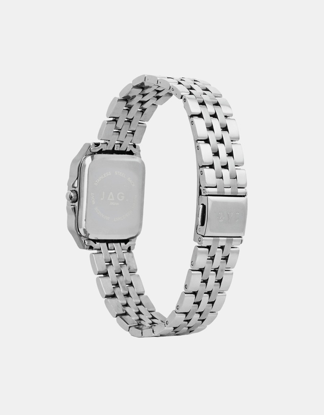Jag - Berrima Womens White MOP Dial 20.3mm Silver Watch