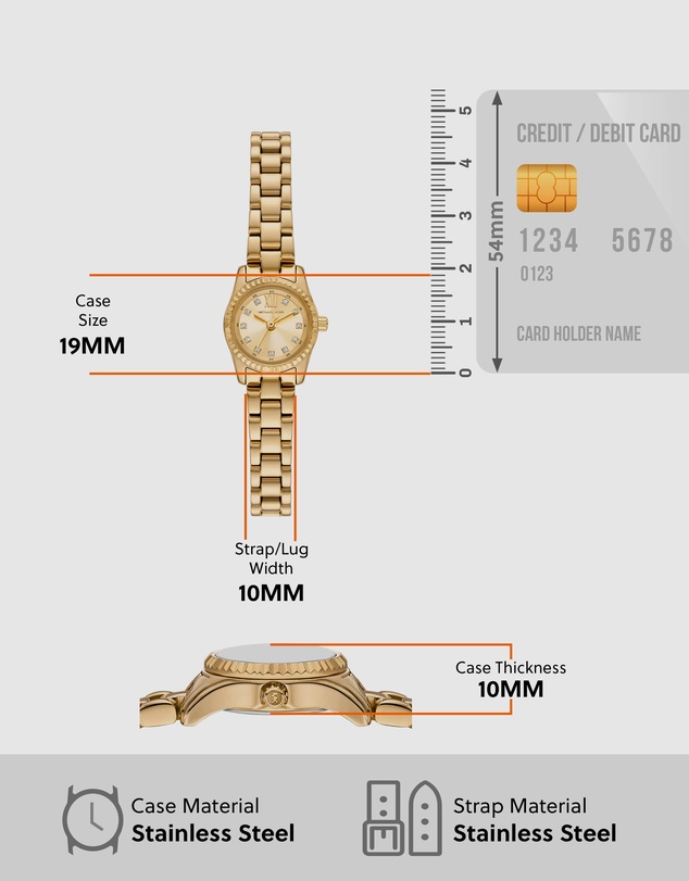 Michael Kors - Lexington Gold Tone Analogue Watch