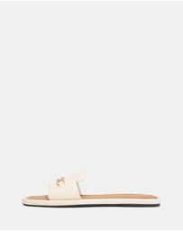 Tommy Hilfiger - Leather Horsebit Mules - Women's