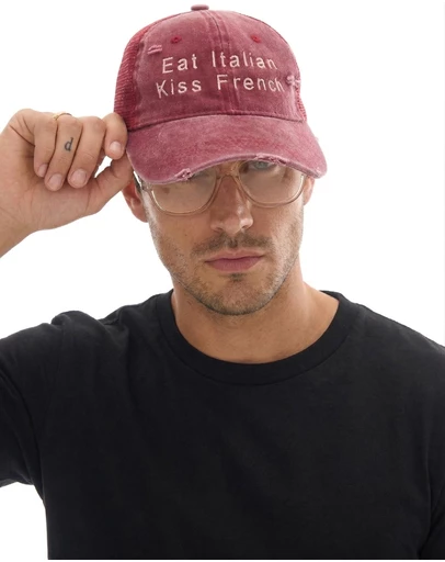 THE TALES - Eat Italian Kiss French Trucker Cap