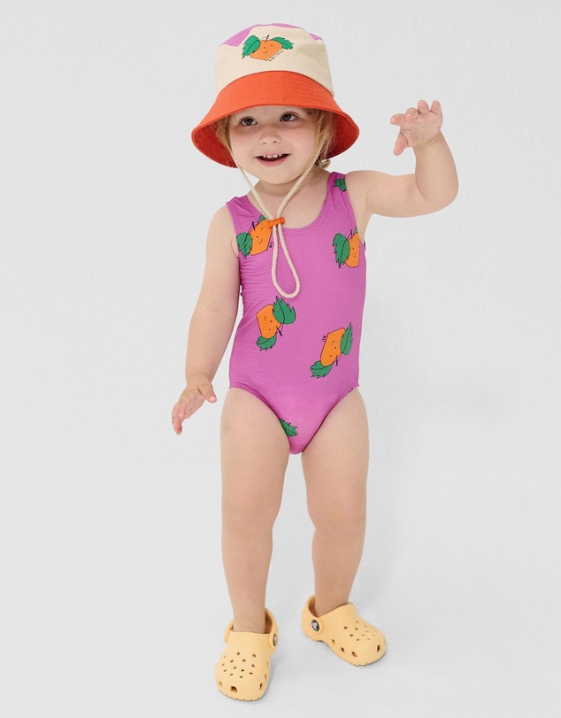Bobo Choses - Tangerine All Over Swimsuit - Babies