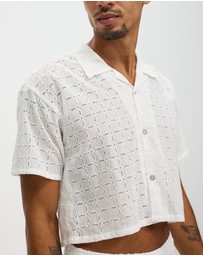 Merlino Street - Embroidered Amalfi Button-Up Shirt