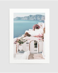 Olive et Oriel - Santorini Days Art Print