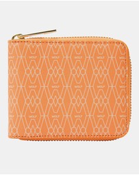 Wolf - Wolf Signature Range Zip Around Wallet Orange