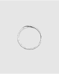 Haze & Glory - ICONIC EXCLUSIVE - Ring Men Band Ring Twisted Details in 925 Sterling Silver