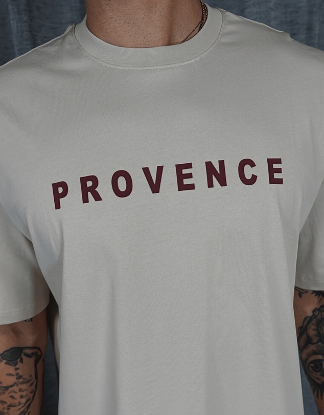 Provence - Bold Logo T-Shirt Beige