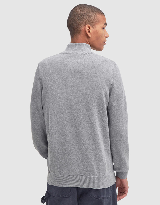 Barbour - Cotton Half Zip Knitted Jumper