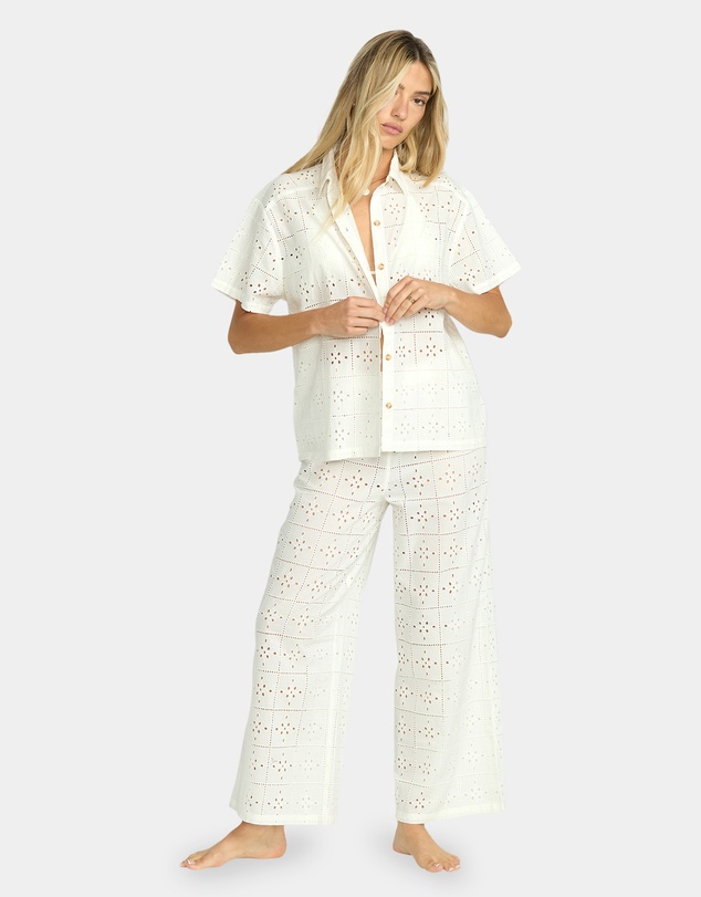 Billabong - Womens Eyelet Crush Cover Up Shirt