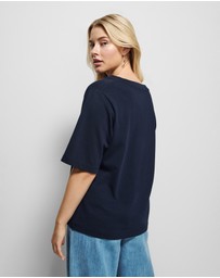 Commonry - Cotton V Neck T Shirt