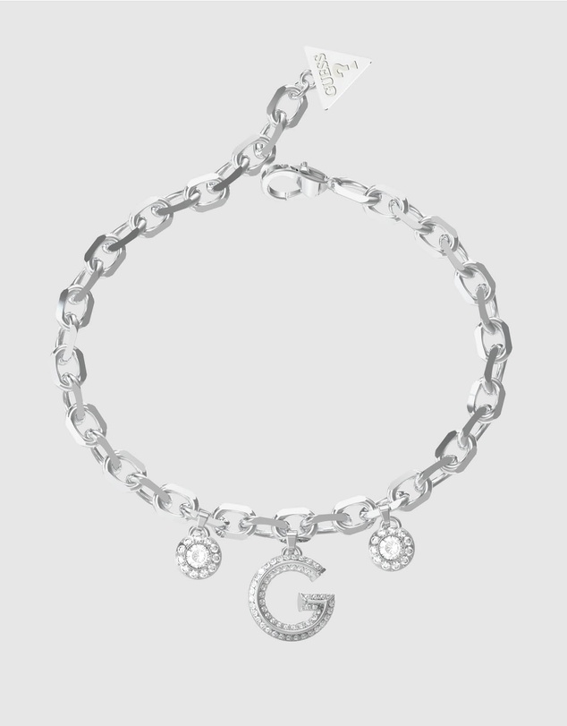 GUESS - Silver-Tone G Crystal Bracelet