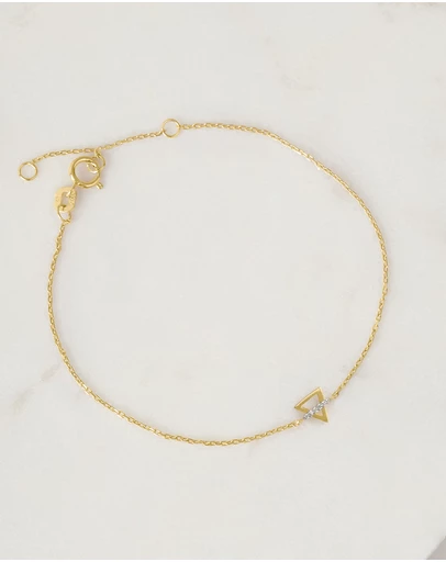 Luna Rae - Solid Gold - Earth Element Diamond Bracelet