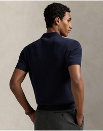 Polo Ralph Lauren - Rib-Knit Cotton Johnny-Collar Sweater