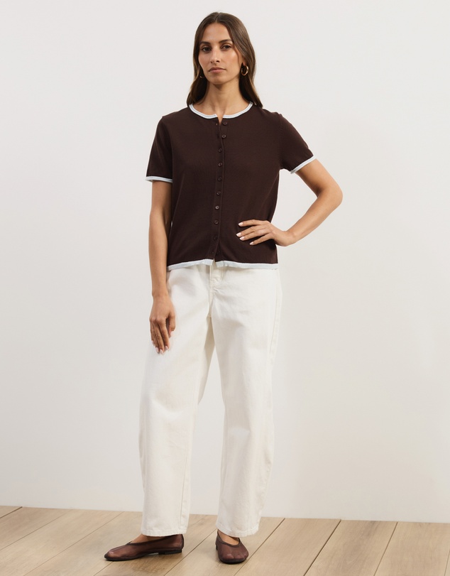 Atmos&Here - Brit Fine Knit SS Top