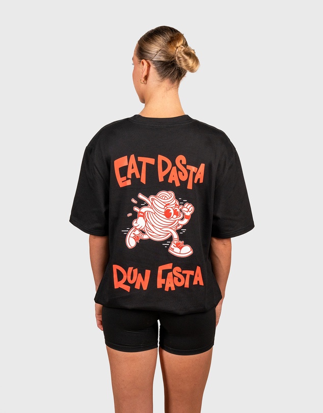 TWL - Oversized T-Shirt Eat Pasta Run Fasta V2