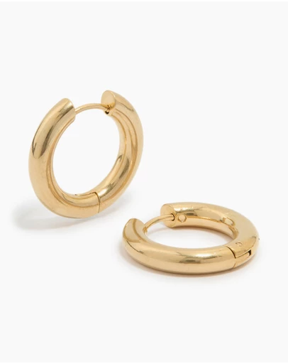 Lovisa - Waterproof Gold Plated Stainless Steel Thick Clicker Hoop Earrings 22 MM