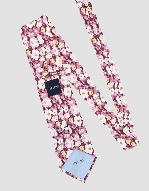 Abelard - Formal Watercolour Floral Print Tie