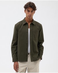 AERE - Brushed Organic Cotton Overshirt