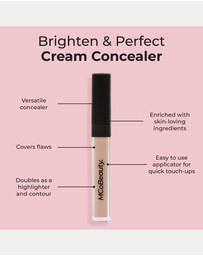 MCoBeauty - Brighten & Perfect Cream Concealer - Medium 1 (Natural Beige)