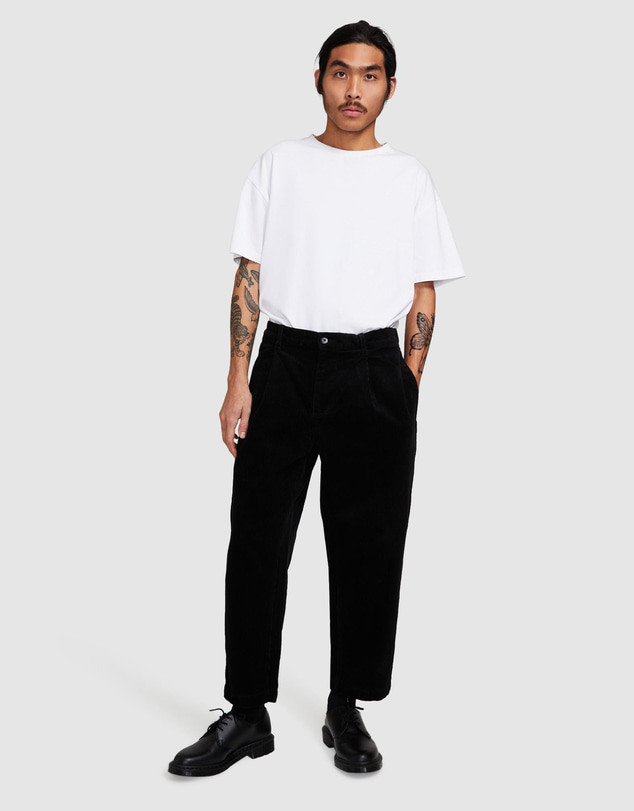 Black Noise White Rain - Cross Cord Pants