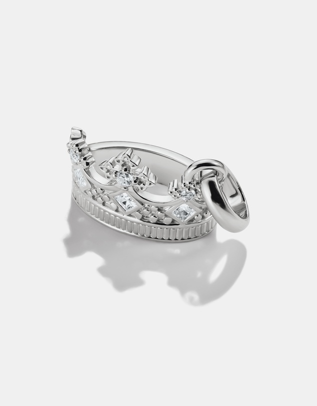 THOMAS SABO - THOMAS SABO Connect Charm crown with stones silver