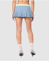 EDIKTED - Kayleigh Contrast Plaid Mini Skort