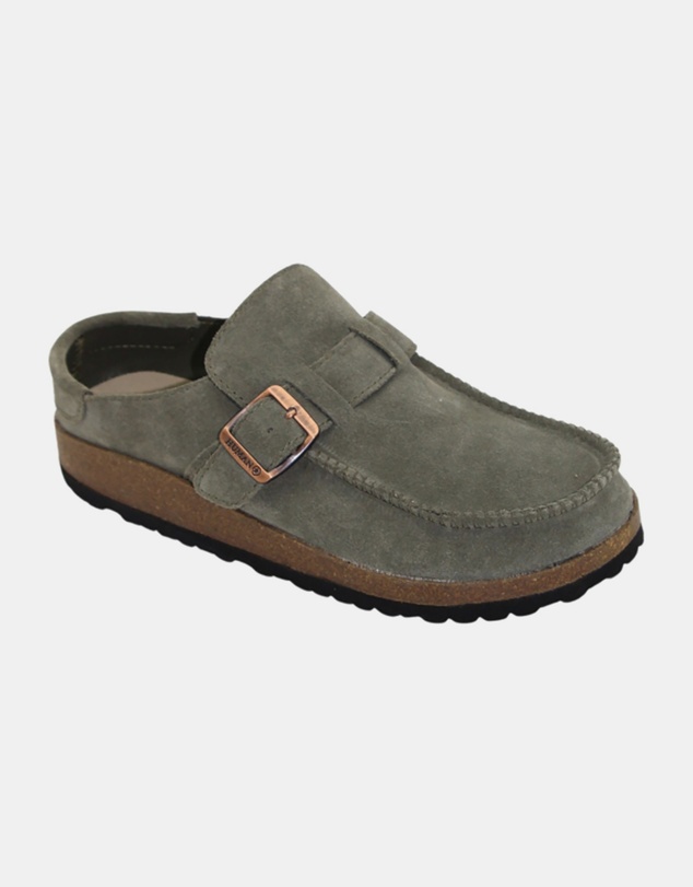 Human - Winnie Women's Moccasin Slip-ons Vintage Green