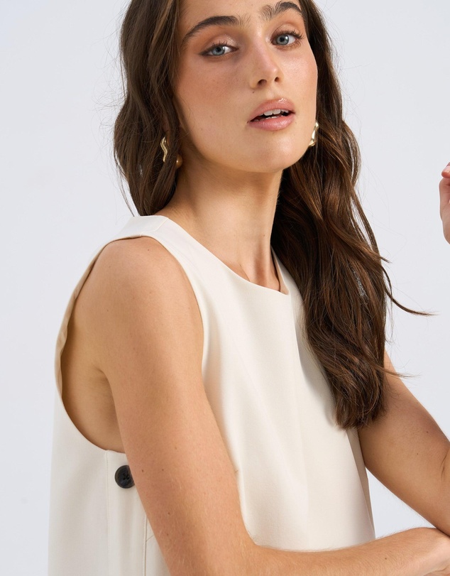 Vero Moda - Fame Buttoned Mini Dress