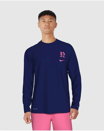 Nike - Gothic Letter Long Sleeve Hydroguard Top