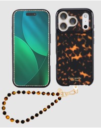 Kate Spade - Kate Spade Tortoise MagSafe Charm Bundle for iPhone 17 Pro
