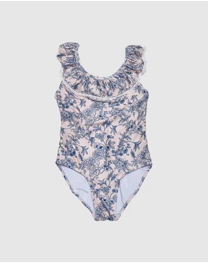 Olga Valentine - Ruffle Neckline One piece