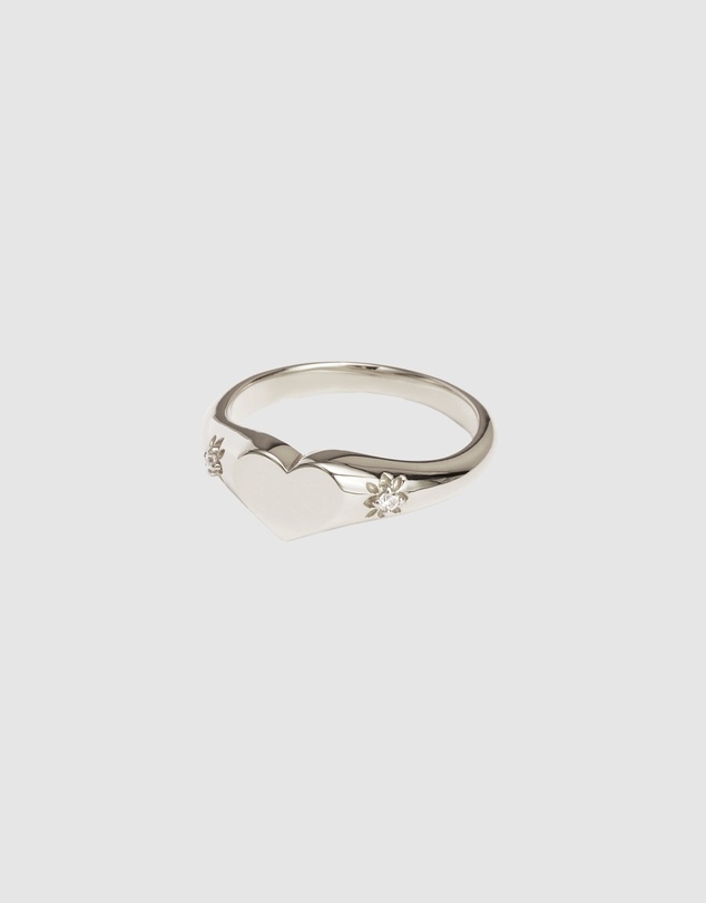 By Charlotte - Heart Signet Ring