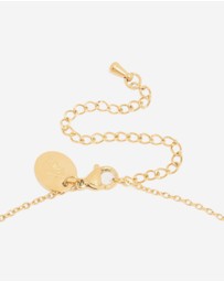 Lovisa - Waterproof Gold Plated Stainless Steel Letter A Pendant Pendant Necklace