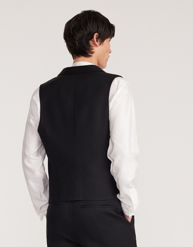 Calibre - Satin Lapel Waistcoat Black