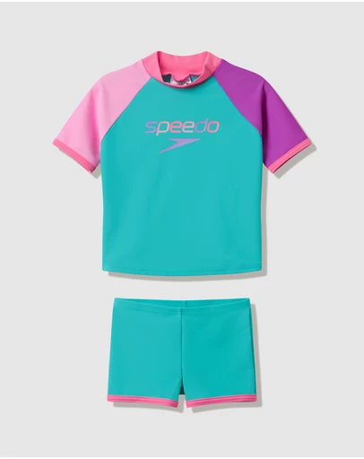 Speedo - Short Sleeve Rashguard Set - Babies-Kids