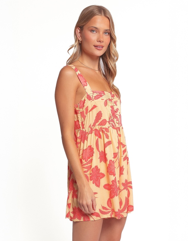 Petal & Pup - Nani Playsuit - Red Yellow Paisley Floral
