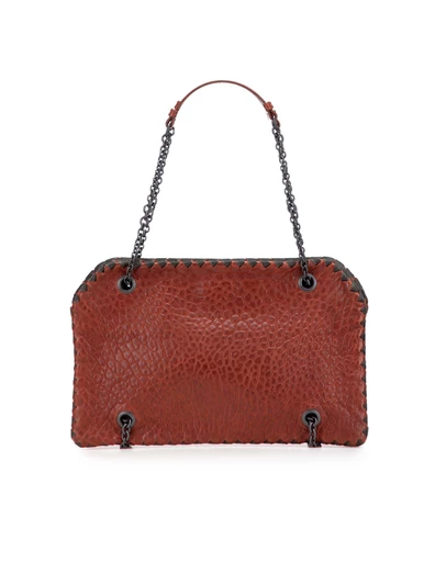 Pre-Loved by Azura Reborn - Pre-Loved Textured Leather Whipstitch Duo Shoulder Bag