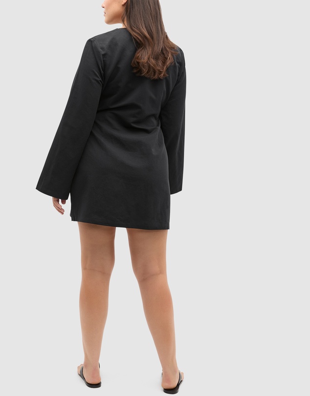 Seed Heritage - Tie Waist Wrap Mini Dress
