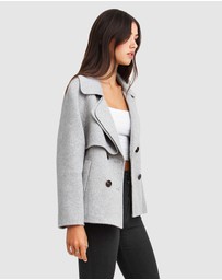 Belle & Bloom - I'm Yours Wool Blend Peacoat