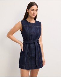 The Fated - Leni Sleeveless Denim Mini Dress