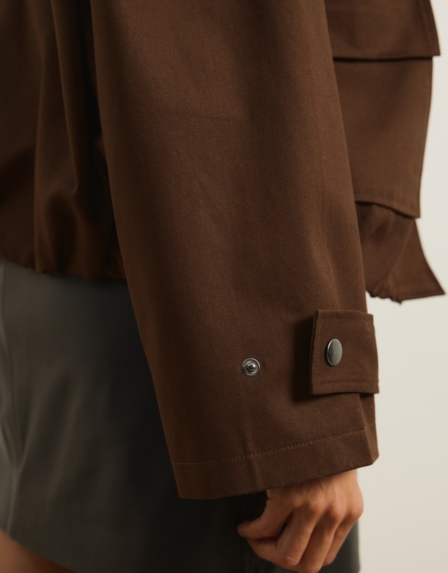 Atmos&Here - Taya Funnel Neck Twill Bomber