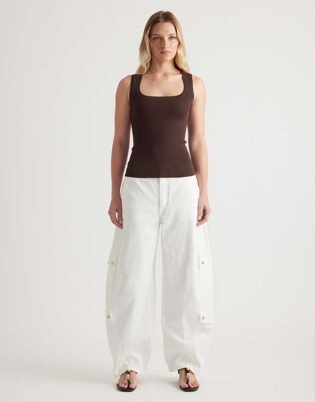 Decjuba - Holly Square Neck Knit Tank