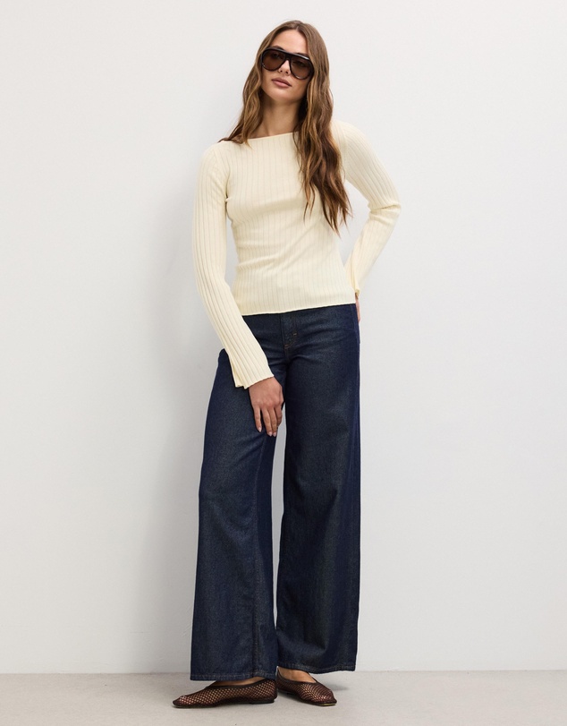 The Fated - Jules Boat Neck Knit Top
