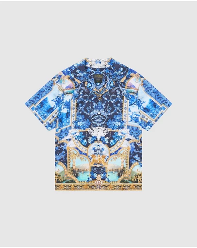 Camilla - SS Camp Collared Shirt - Kids-Teens