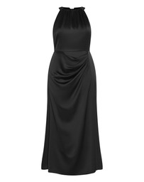 City Chic - Plus size Celina Halter Maxi Dress - black