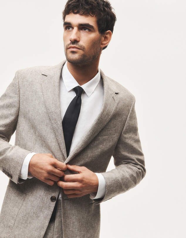 Country Road - Regular Linen Cotton Textured Jacket
