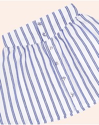 Huxbaby - Ocean Stripe Yoke Skirt - ICONIC EXCLUSIVE - Babies-Teens