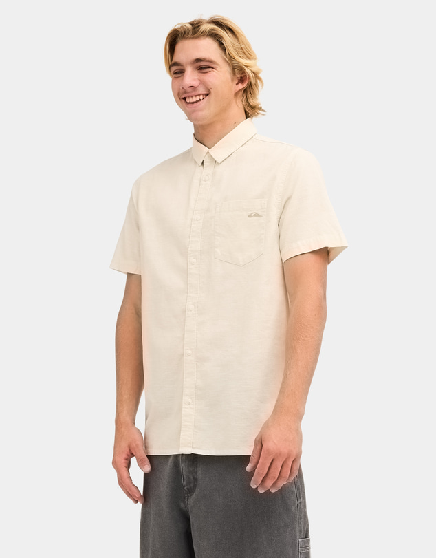 Quiksilver - Mens Palm Waves Short Sleeve Shirt